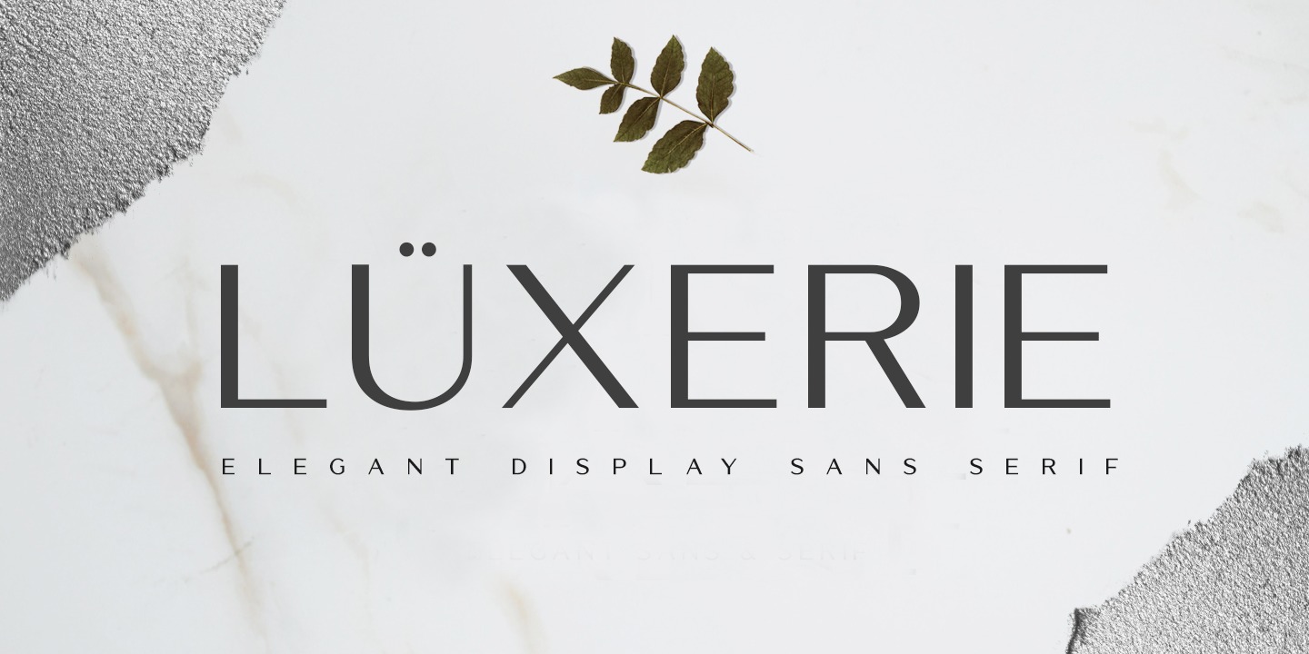 Пример шрифта Luxerie #1